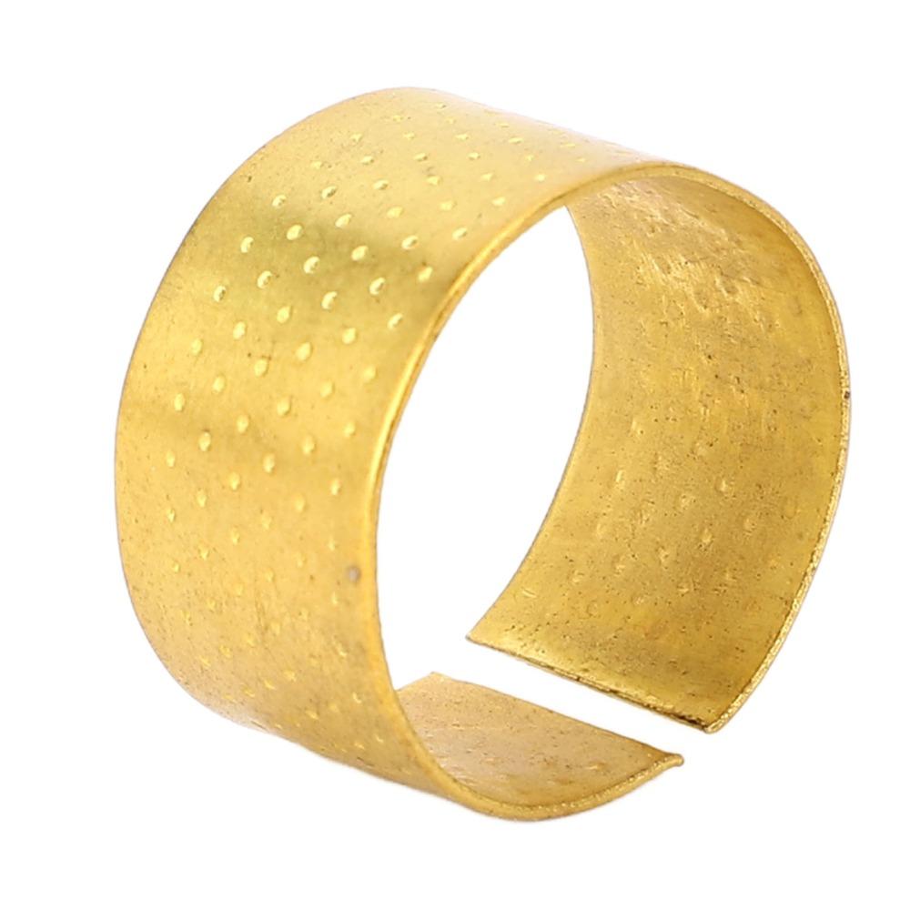 20pcs Adjustable Ring Finger Protector Thimble Metal Metal Thumb Thimble Quilting Work