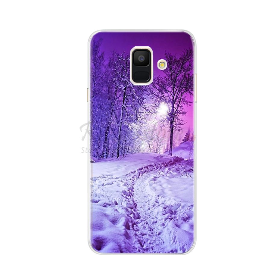 Для чехла Samsung A6 2018 Чехол A600F Мягкий Силикон ТПУ Задняя Крышка Чехол для Телефона Для Samsung Galaxy A6 Plus 2018 A605 A605F A 6 Чехол