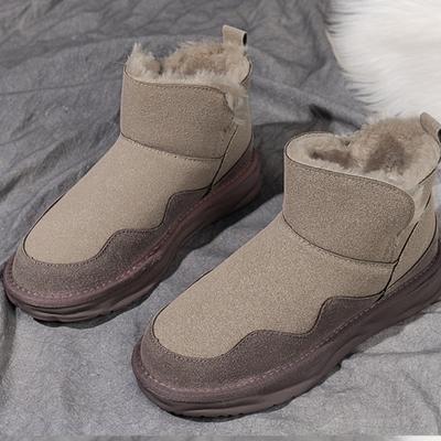 Модные женские зимние ботильоны для активного отдыха 2024 года, высококачественные износостойкие зимние теплые короткие плюшевые женские туфли Botines Mujer