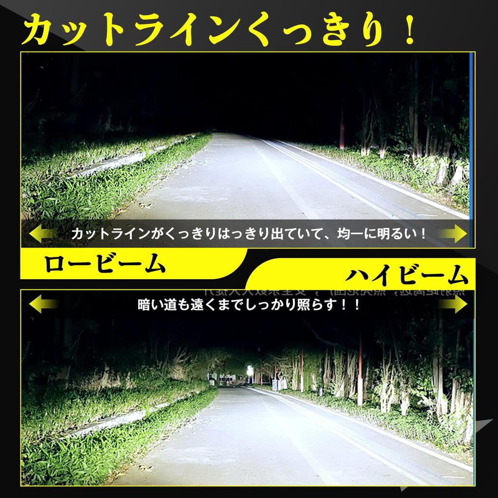 Perrace H4 Светодиодная фара, Переключатель ближнего/дальнего света, Светодиодная H4, 6500k, Автомобиль, 30 000 Лм Охлаждение