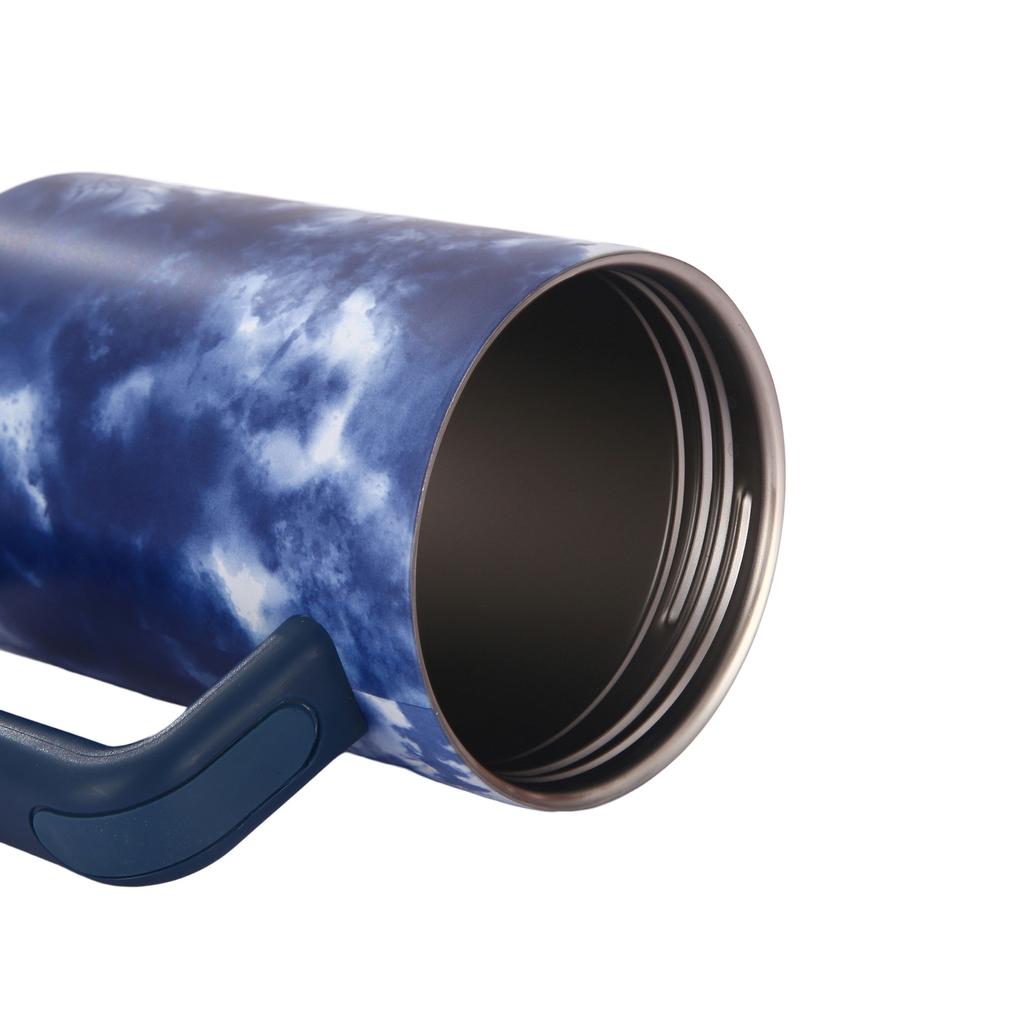 Автомобильная кружка с соломенной ручкой для льда, термос для автомобиля, нержавеющая сталь