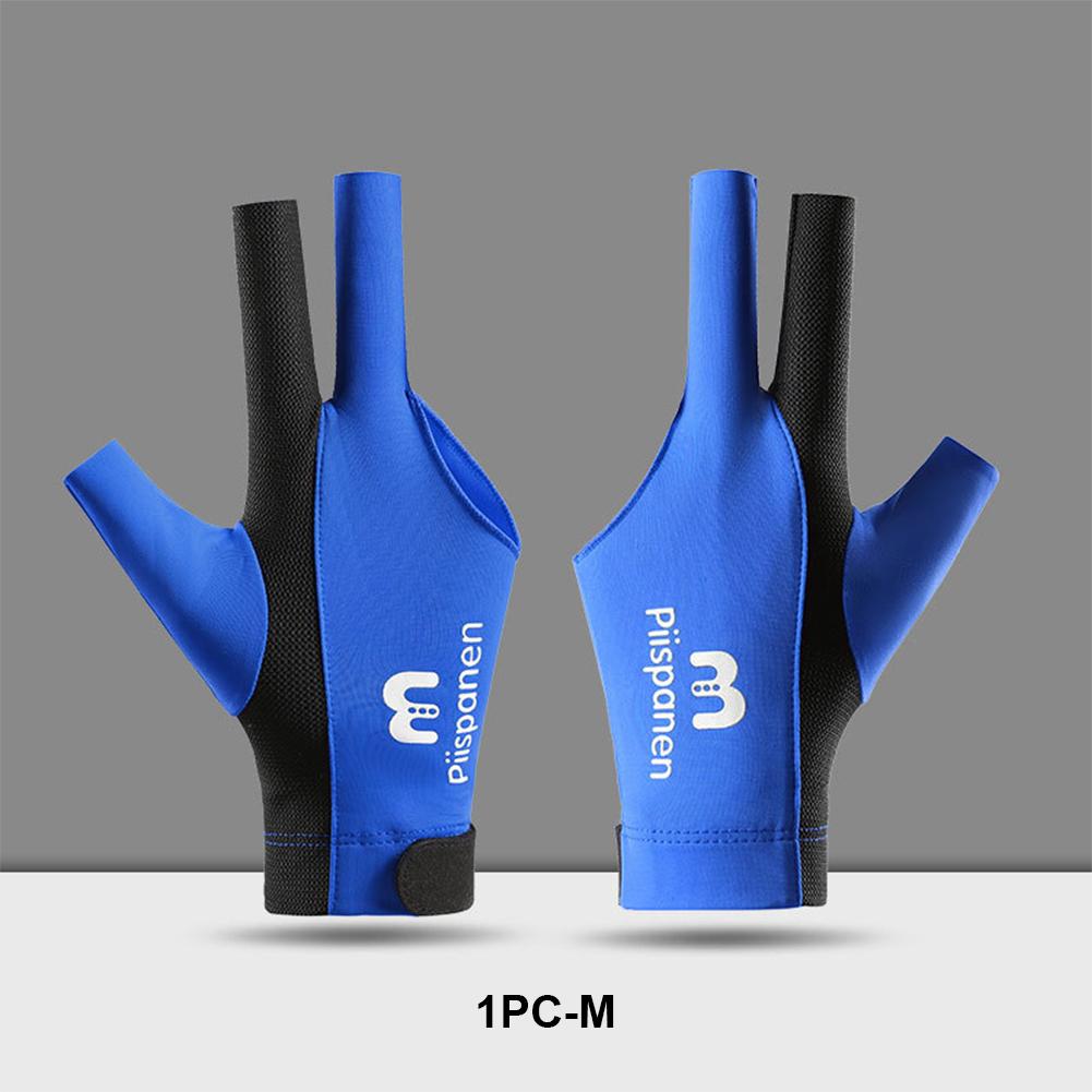 1шт трехпалые бильярдные перчатки сшитый дизайн дышащие нескользящие самоклеящиеся перчатки из ткани фиксированные принадлежности для бильярда