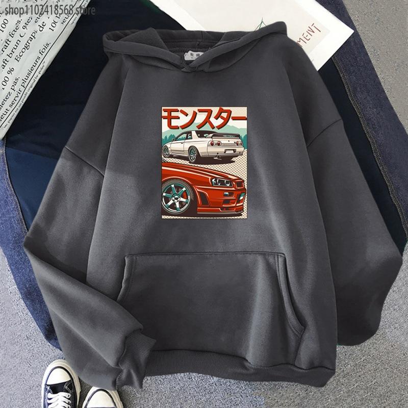 JDM Hoodie for Men CRX Initial D Japan Style Ret