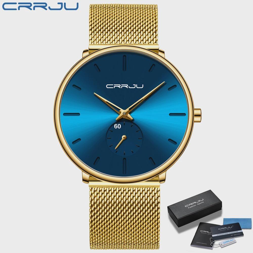 Men's Casual Sports Waterproof Watches Luxury Analog Quartz Wrist Watch for Men Stainless Steel Watches