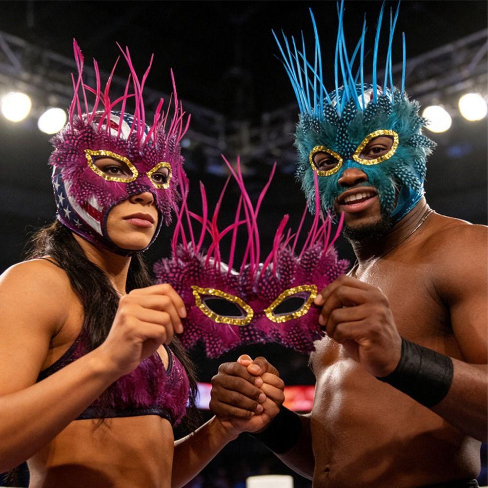 Comfortable Wear Feather Mask Half Face Masquerade Mask Lightweight Venetian Mask Birthday Party