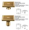 10*10cm Golden Floor Drain  Brass Prevention Odor Thickening Drain Shower Bathroom Drainage Balcony Washing Machine Floor Drain