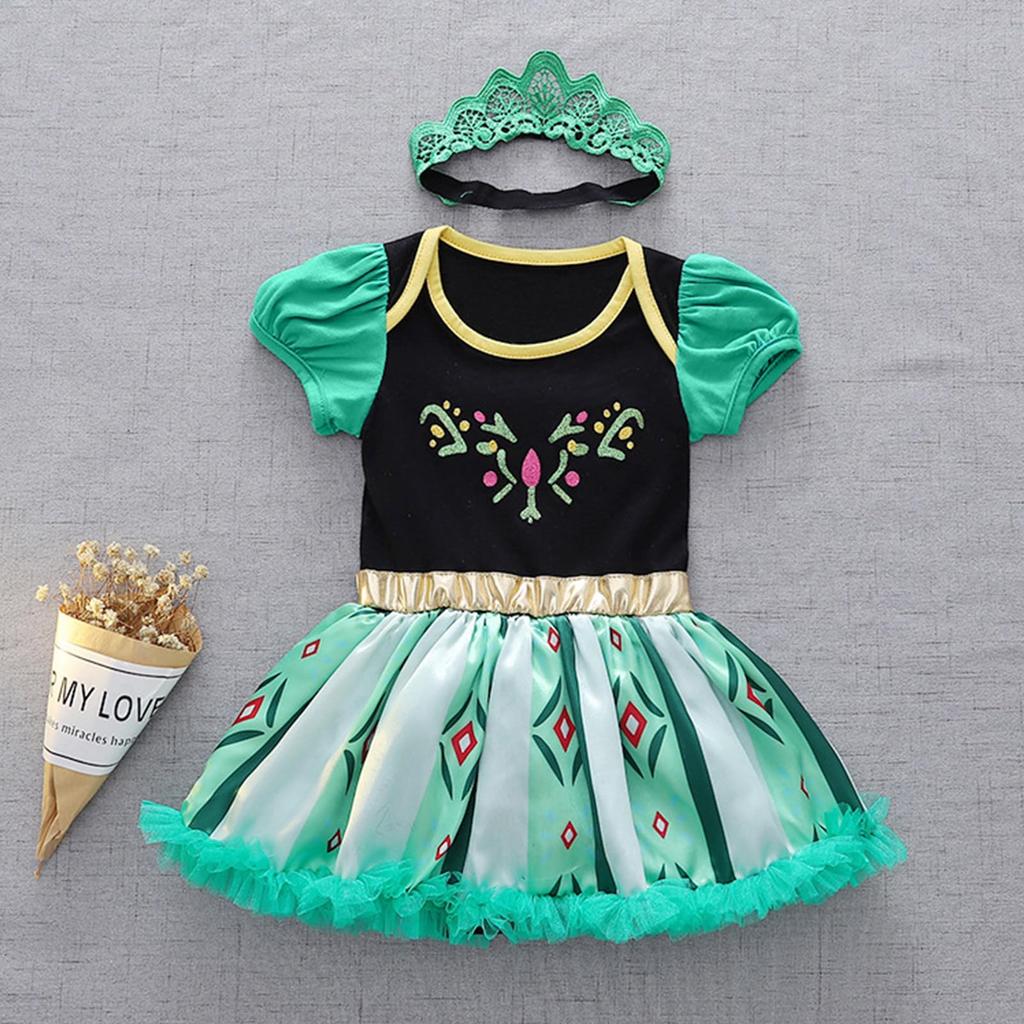Princess Princess One with Transform Into a Celebration [Formemory] Dress, Costume, Baby, Kids, Piece, Children's Dress, Girls, Halloween, Romper,