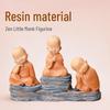 Zen Monk Resin Figurines: Coffee Table & Decor Gifts for Living Room, Office, TV Cabinet