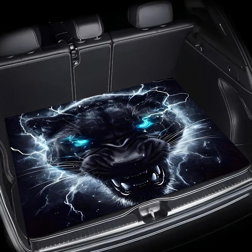 1 шт. Черная Пантера Lightning Коврик в багажник автомобиля с противоскользящим покрытием Водонепроницаемый Защита заднего отсека Коврик для пола для внедорожника Седана