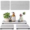 Large Water Absorbent Stone Tray Dry Tidy Diatomaceous Earth Stone Sink Tray Instant Dry Sink Sponge Hand Soap Holder Bathroom