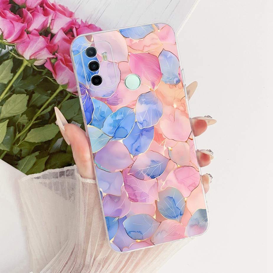Чехол для Oppo A33 2020 Чехол Oppo A53 CPH2127 Стильный Чехол с Рисунком Бабочки Мягкий Тонкий Чехол для Телефона Для Oppo A53s A 53 OppoA53 s Чехлы