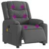 VidaXL Fauteuil Inclinable de Massage Électrique, Chaise de Relaxation avec Dossier et Repose-pied Réglables, Siège de Salon 3206571