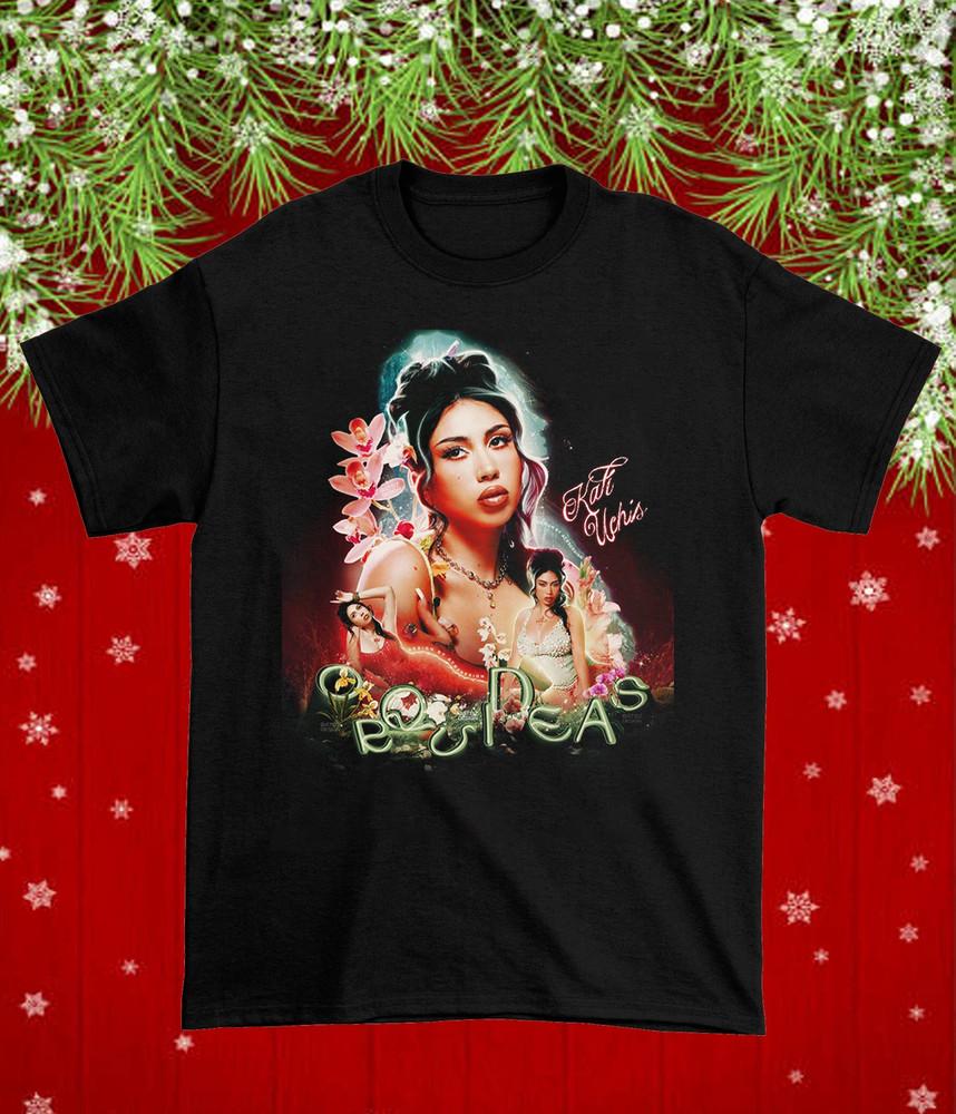 НОВАЯ Черная Хлопковая Футболка Kali Uchis Полный размер S5XL Рождественский Подарок Фанатам CS42 Унисекс Футболка