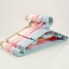 5 Pieces Multifunctional Non-slip Hanger Adult Bold Plastic Clothes Hanging Drying Rack Dry And Wet Dual-use Clothes Support
