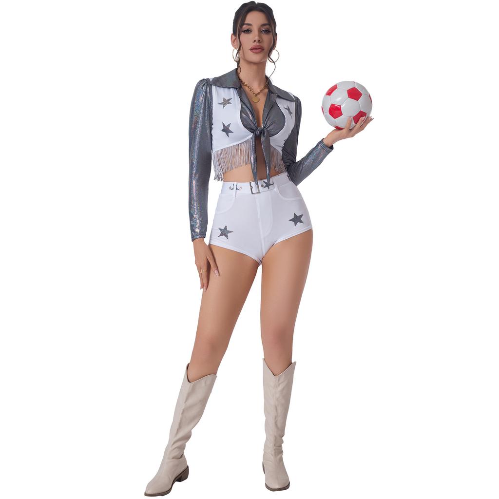 M-XL American Football Baby Sexy Cheerleading Uniform, Sexy Star Lala Uniform, Performance Uniform Halloween Costume