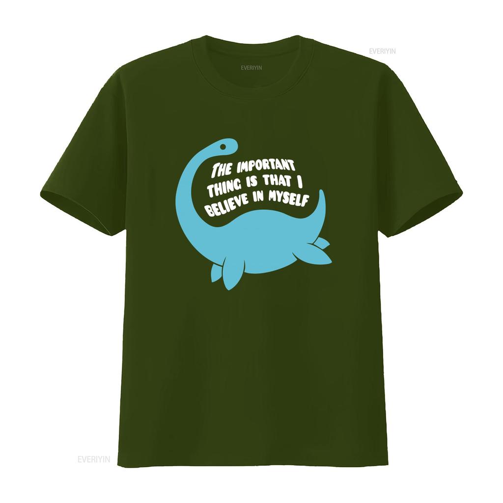 Funny I Believe In Myself Loch Ness Monster Scottish Scotland Nessie T Shirt Vintage Graphic Designer Clothes Homme