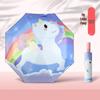 Детский милый принт Автомобильный безопасный зонт от отскока с защитой от УФ-лучей, складной