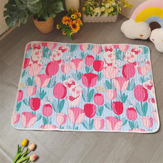 Diaper Pad Waterproof Anti-slip Back Reusable Cartoon Printing Leak-Proof Menstrual Period Bed Pad