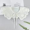Fur Collar Strap Fake Collar Beaded Hollow Cotton Collar Lace Lace Shawl Decorative Embroidery Fake Collar