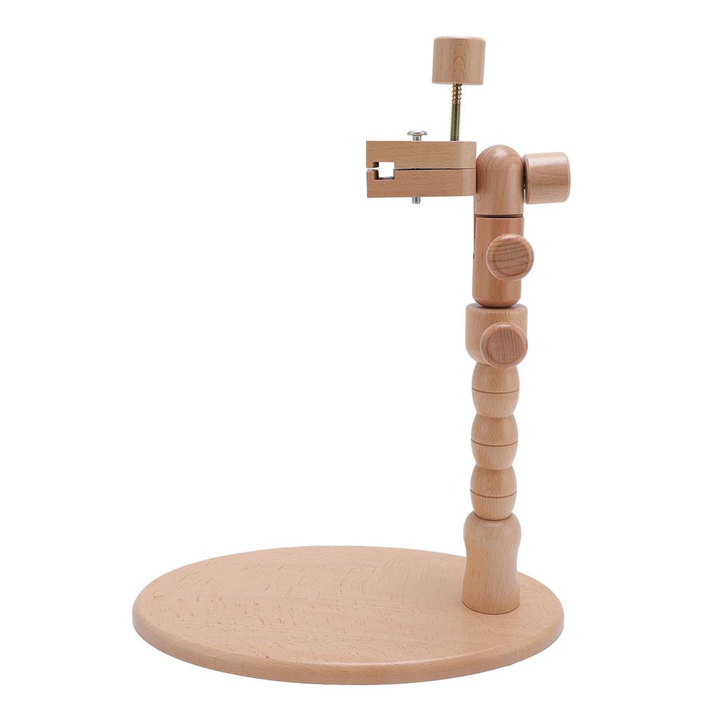 Подставка для вышивальных пялец, вращающаяся, регулируемая, держатель для вышивальных пялец из бука для искусства, рукоделия, шитья