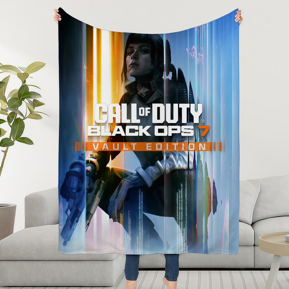 D-DutyS Ops Blanket Throw C-Call Super Cosy Plush Black 7 Living Room Sofa Of Couch Childish Birthday Gifts