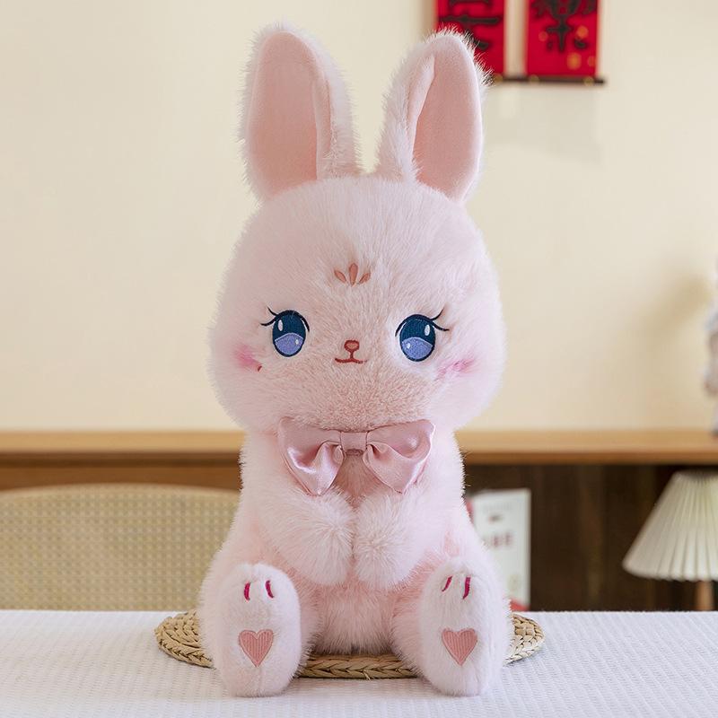 New Playful Animal Series Plush Toys Cute Fox Rabbit Cat Doll Children's Company Gift