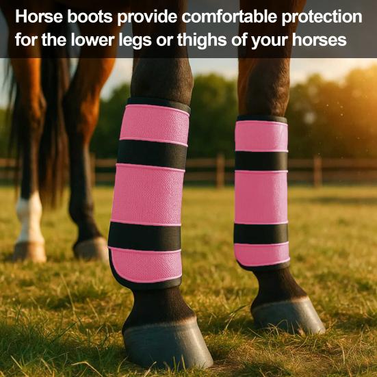 2Pcs Horse Fly Boots Mesh Horse Leg Protectors Universal Horse Leg Wraps Fly