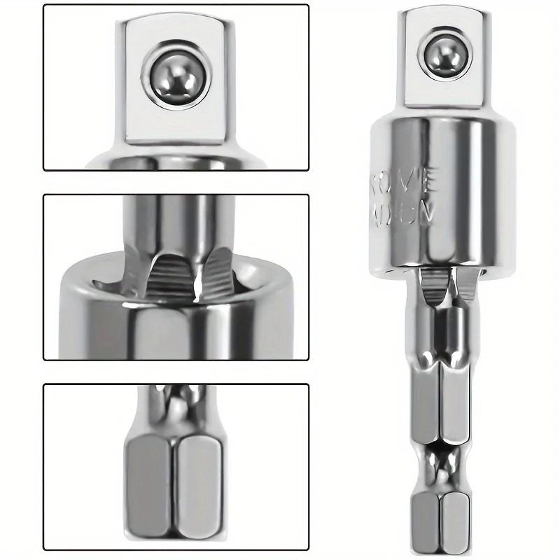 360° электрическая дрель пневматическая отвертка муфта универсальный адаптер шестигранная ручка к квадратной головке вращающийся адаптер соединительный стержень инструмент