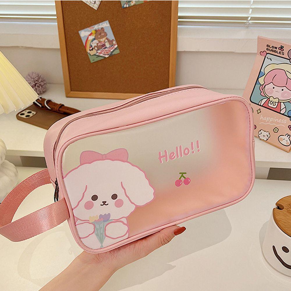 Travel Bear PVC Convenient Transparent Cartoon Makeup Bag Cosmetic Bag Cow Washing Bag Storage Bag