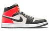 Jordan 1 Mid Newsprint Light Orewood Brown Women's DQ6078-100