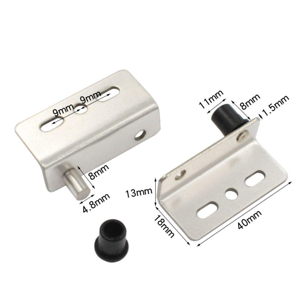 2 шт. Черные/Серебристые Петли-оси из нержавеющей стали, Верхние и нижние зажимы для петель, Скрытый вал, Ящики