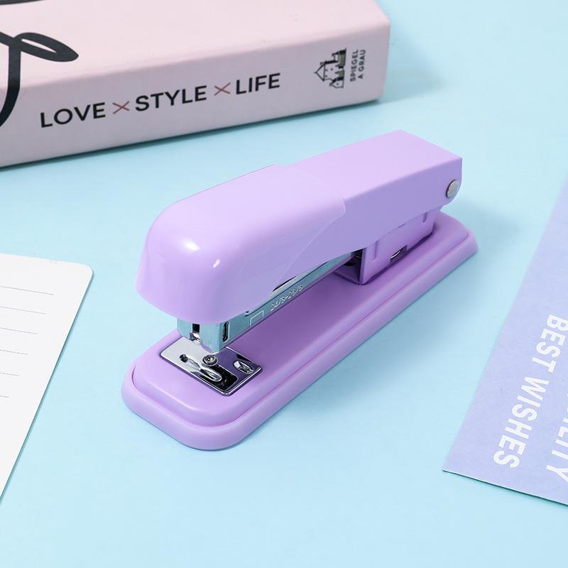 Macaron Color No. 12 Multifunctional Stapler - Labor-Saving for Office & Student Use