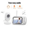 3,5-дюймовый видеоняня 2.4G мать ребенок 2-сторонняя аудиосвязь камеры видеонаблюдения с ночным видением и температурой