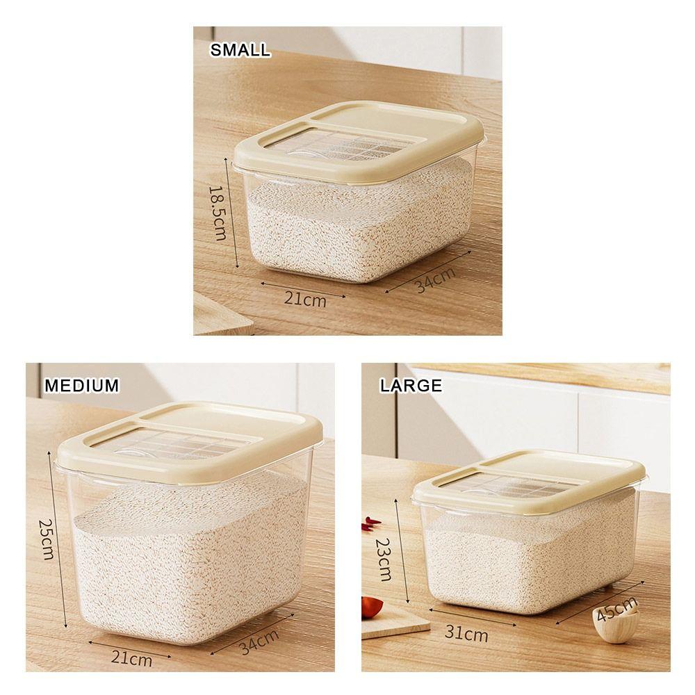 Влагонепроницаемый ящик для хранения рисовых зерен, герметичный контейнер для хлопьев, креативные герметичные банки
