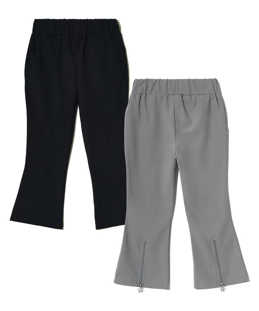 PEACE MAKER Ts Ribbon Zip Pants (Grey)