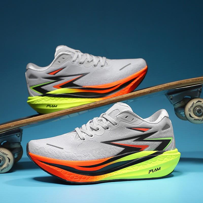 Youth style shoes Lightweight Carbon Plate Running Shoes Boys Teens Sport Sneakers Low-Top Breathable Mesh Training