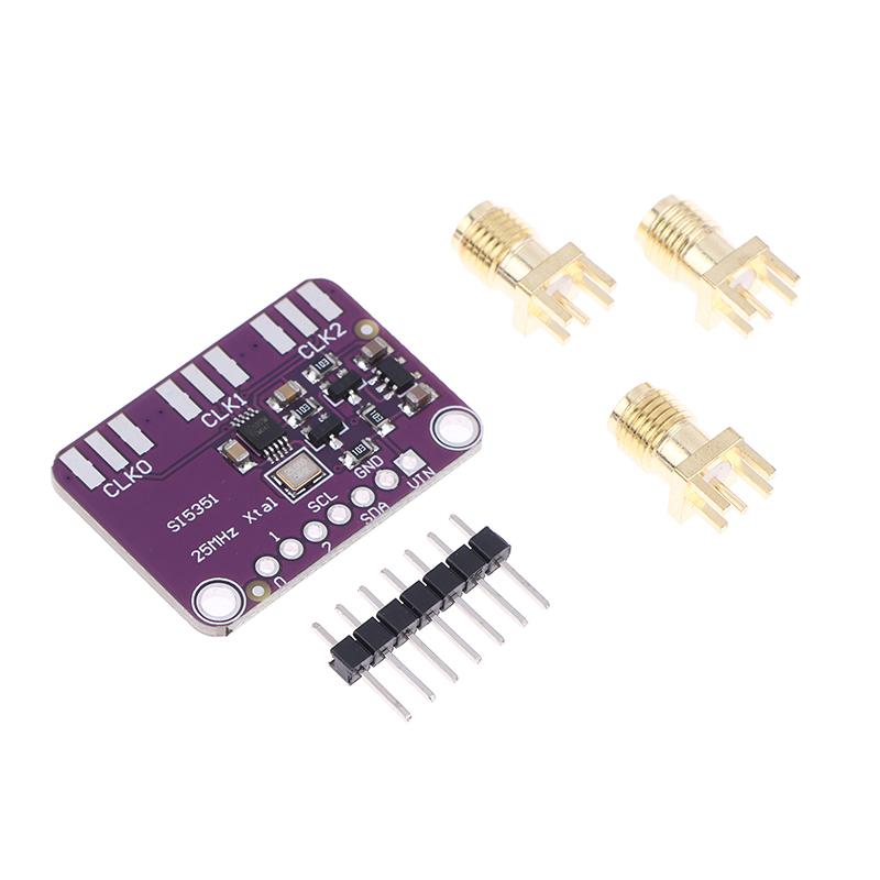 Модуль генератора тактовых импульсов Si5351 Breakout Board Генератор сигналов Si5351A Тактовый генератор 8 кГц - 160 МГц I2C
