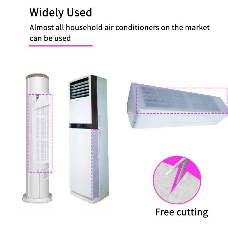 5 шт./лот Ультратонкая сетчатая губка с низким сопротивлением ветру для фильтрации воздуха для кондиционера, очистителя воздуха, оконная, пылезащитная