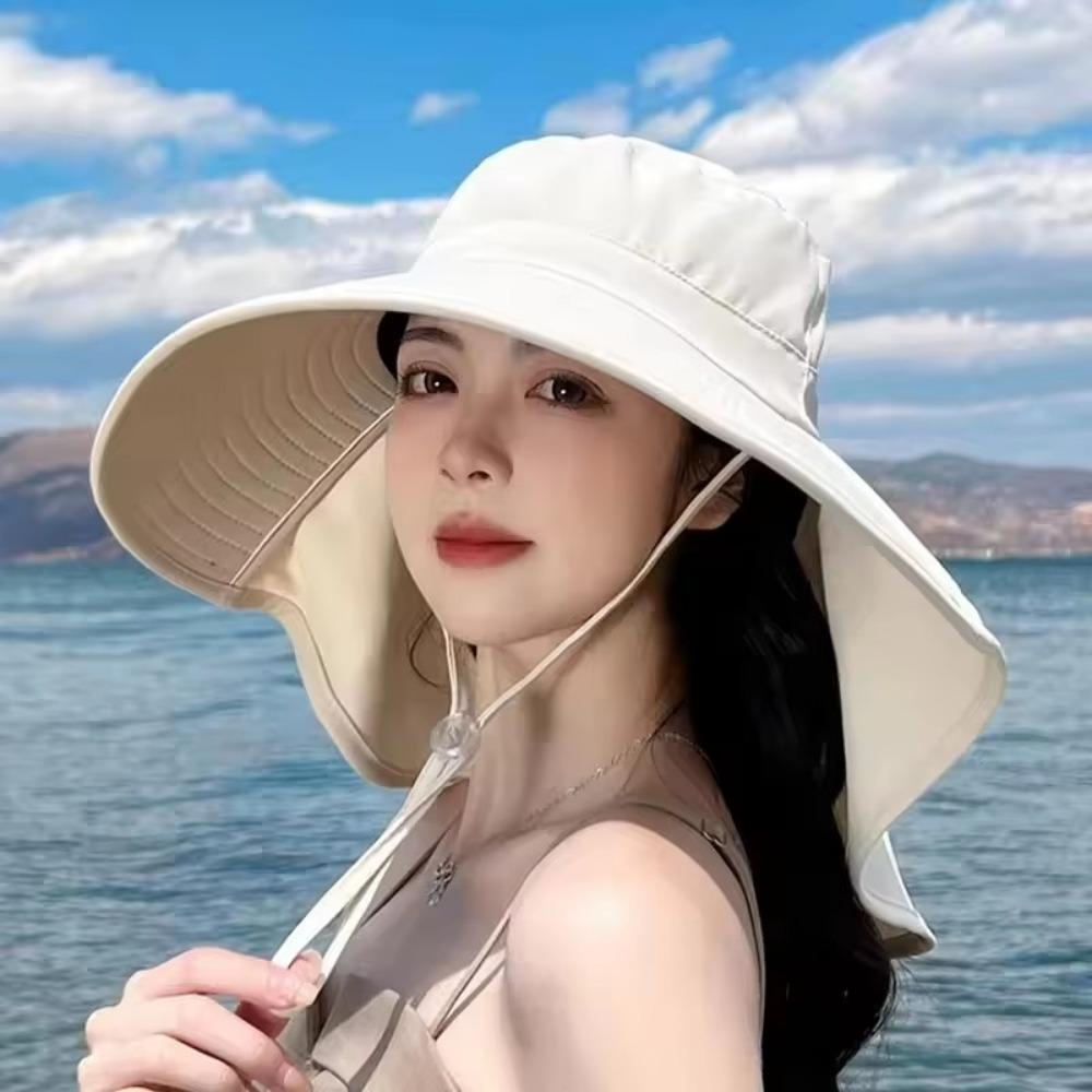 Summer Fishing Hat with Neck Cover Safari Cap 2025 Sun Bucket Hat For Women Girls