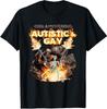 Autistic and Gay Skeleton Cursed Autism Meme T-Shirt