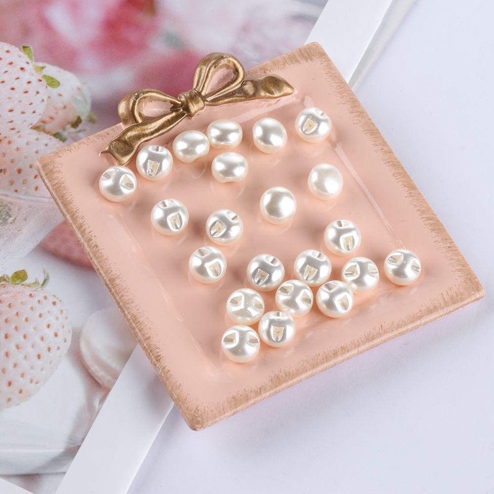 Garment Decorative Mushroom Crafts Sewing Scrapbooking Pearl Buttons Clothing Dress Accessories
