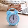 Double Bell Clock Accurate Timekeeping Battery Operated Analog Mini Round Bedside Desk Alarm Clock Cute Kids Gift