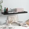 VidaXL Floating Wall Shelf High Gloss Black 80x23.5x3.8 Cm MDF