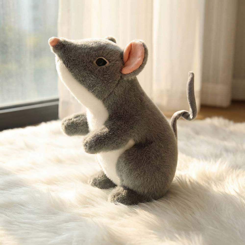 Lifelike Little Mouse Simulated Mouse Plush Doll 27CM Mouse Plush Toys Desktop Pets