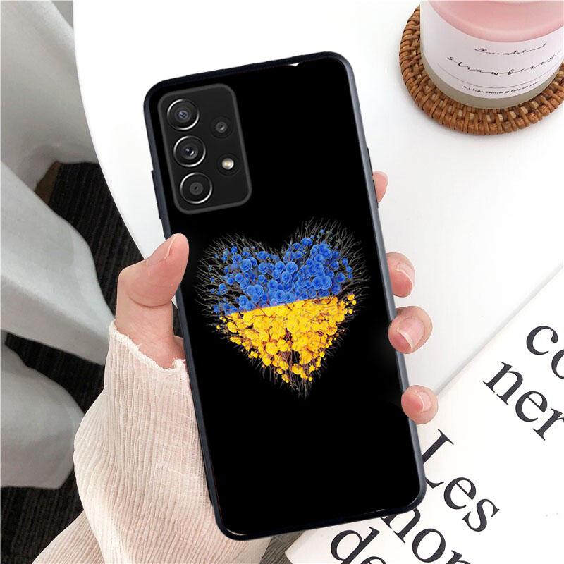 Чехол для телефона с паспортом и флагом Украины для Samsung Galaxy A35 A55 A54 A15 A25 A05s A05 A22 A24 A52 A33 A34 M34 M14 M54 M23