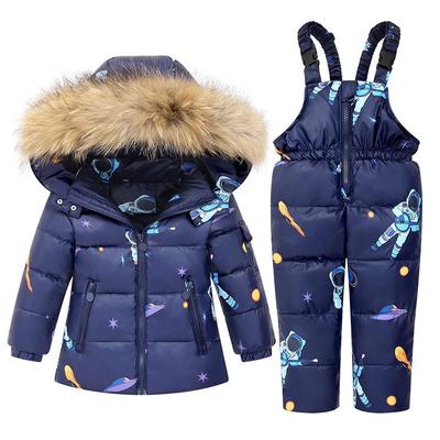 Детский пуховик, комплект лыжного костюма для малышей в возрасте 1-6 лет