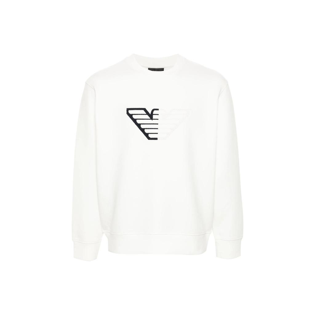 EMPORIO ARMANI Eagle appliqué Double Jersey Sweatshirt 6D1M76-1JHSZ-