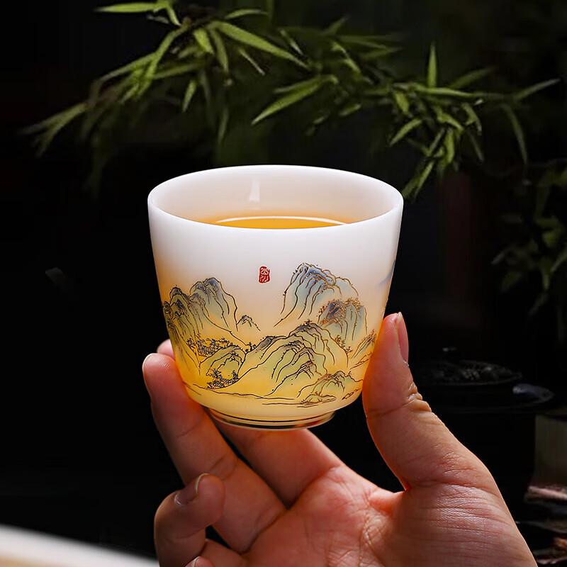 Cha Xun Ice Jade Porcelain Tea Cup