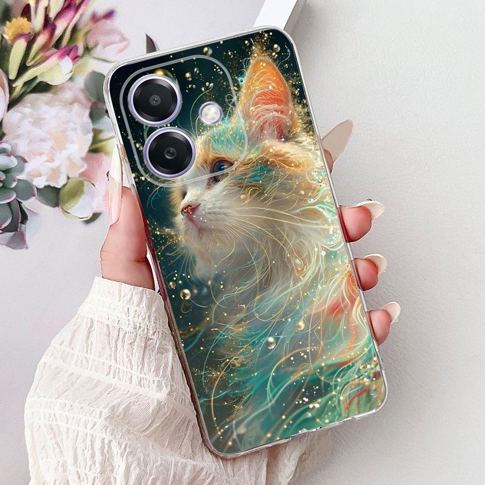 For Oppo A3x Case OPPO A3 Phone Cases CPH2681 CPH2641 CPH2669 A40 A40M Fundas Popular Butterfly Cover Soft Clear Silicone Bumper