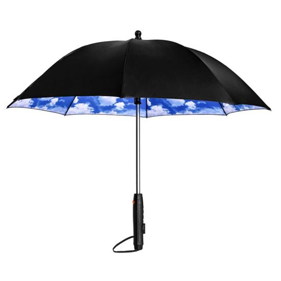 Зонт с вентилятором и защитой от УФ-лучей, зонт-туман 3-в-1 с вентилятором, защита от солнца, охлаждающий зонт для летней рыбалки, игры в гольф, патио